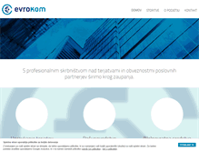 Tablet Screenshot of evrokom.si